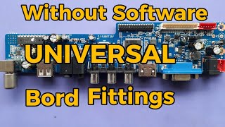 Universal board fitting || Without Software || Firmware || Led tv repair screenshot 5