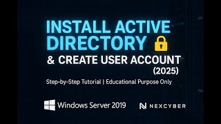 Install Active Directory (AD) & Create User Account in Windows Server 2019 | Step-by-Step Tutorial 🔥