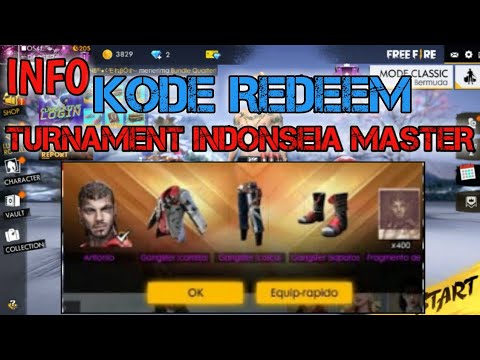 Kode Redeem Set Bundle Antonio Turnament Indonesia Master