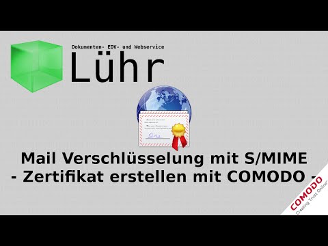 Mail Verschlüsselung mit S/MIME - COMODO Zertifikat