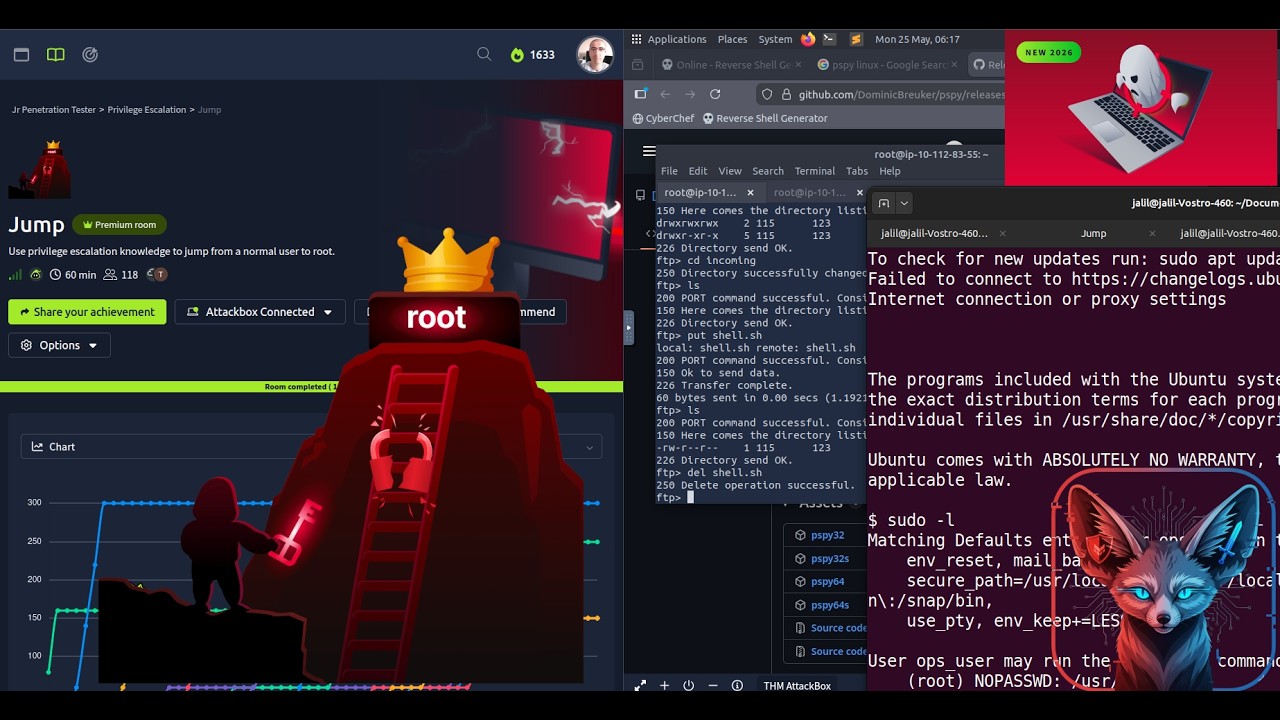 TryHackMe Jump | Linux Privilege Escalation | Full Walkthrough 2026 ...