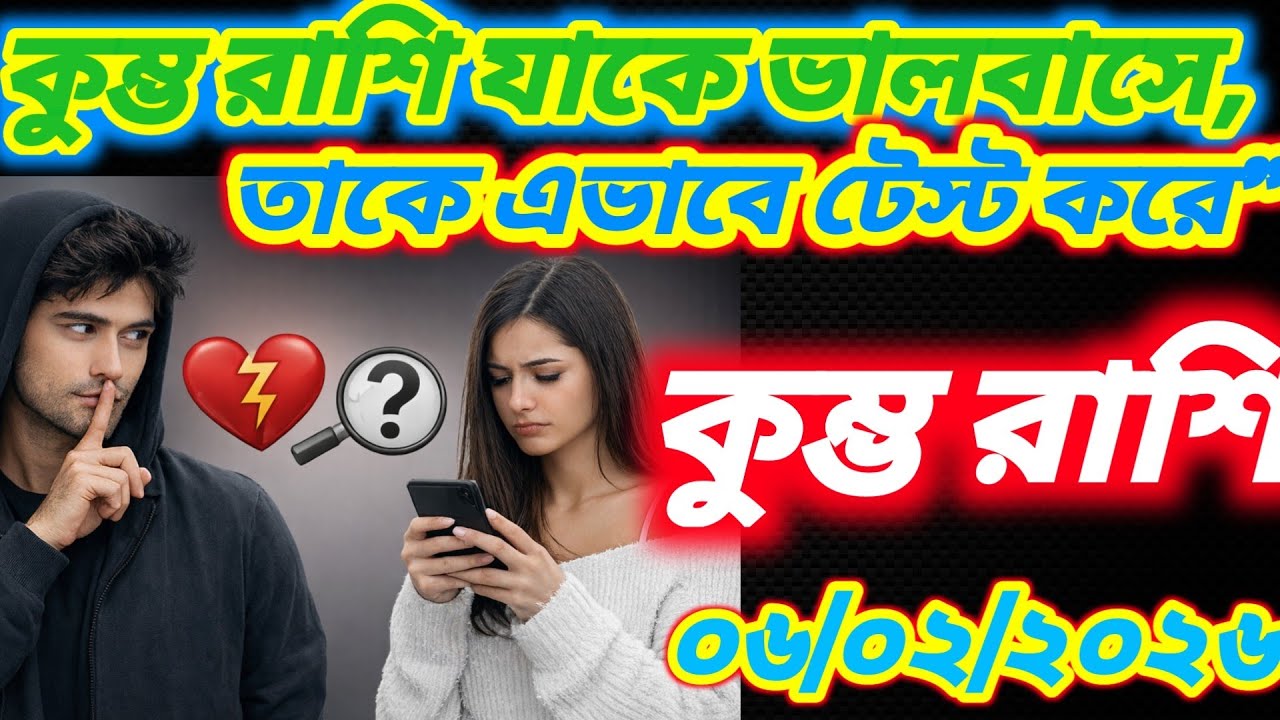 ♒ কুম্ভ রাশি ৬ ফেব্রুয়ারি ২০২৬💔 যাকে সত্যিই ভালোবাসে, তাকে  এভাবেই টেস্ট করে!😲 সত্য জানলে অবাক হবেন