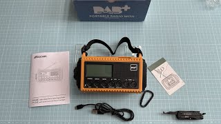 Solar and Handcrank powered DAB+ Emergency Radio Unboxing