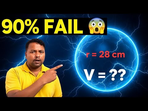 90% Students FAIL 😱 | Gole Ka Aayatan Kaise Nikale? (r = 28 cm) | Volume of Sphere Trick