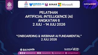 [Angkatan 6.1] Onboarding & Webinar AI Fundamentals
