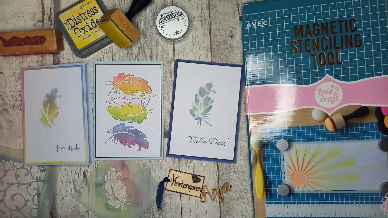 Action Haul Test Magnetic stenceling tool (Magnetschablonen-Set) - inkl. div. Varianten mit Stencil