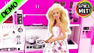 BARBIE KÜCHE deutsch | PUPPENKÜCHE Backofen, Herd + Kühlschrank | Kochen spielen mit Monster High screenshot 3