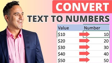 How to Change Text to a Number in Microsoft Excel
