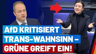 Martin Sichert kritisiert Trans-Wahnsinn – Grüne greift ein! - AfD-Fraktion im Bundestag