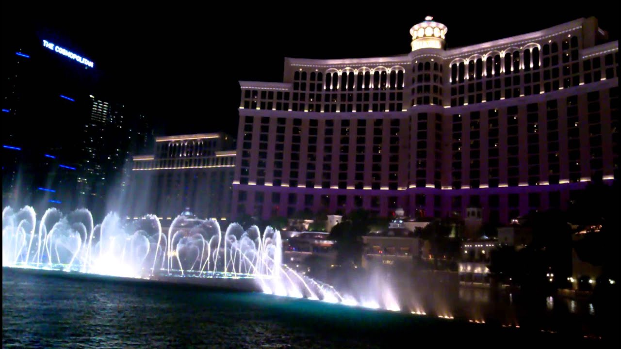 Bellagio Fountain Show Faith Hill This Kiss YouTube