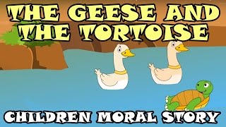 The Geese and the Tortoise - Children Moral Story - Animal & Bird Stories - Bedtime Story for Kids