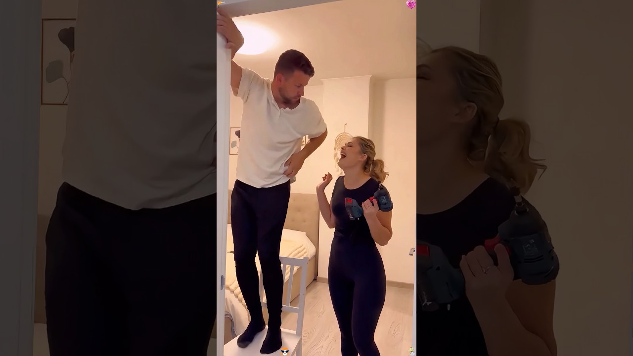 Electric drill prank horror moment #funny #funnyvideo