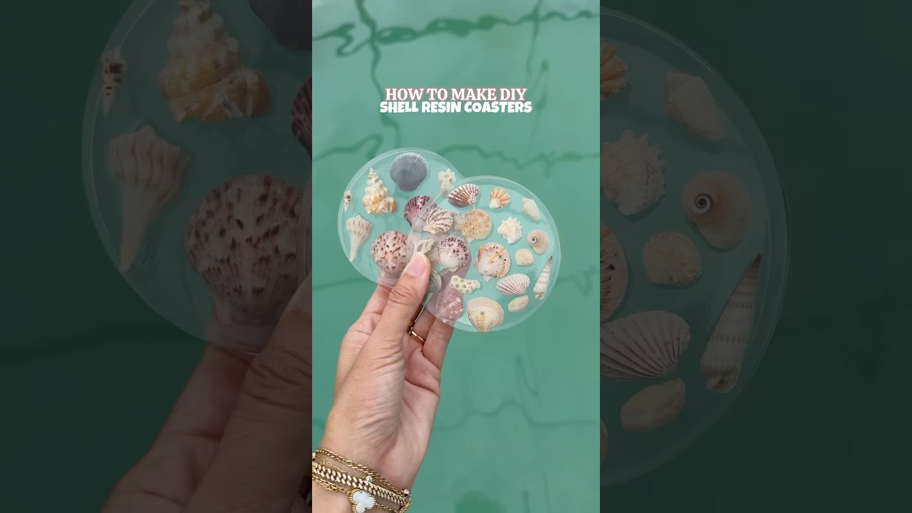 DIY Shell Resin Coasters