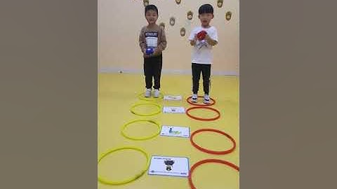 ESL flashcards game: Cards between hoops