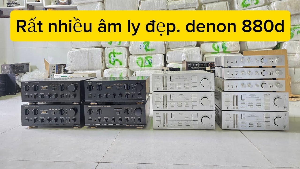 Ngày 1/3. Rất nhiều âm ly mới khưi zin đẹp công suất lớn. DENON, PIONREER...