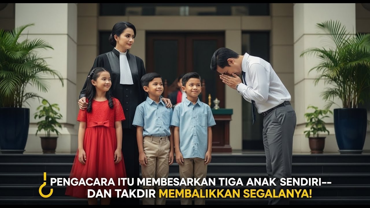 Pengacara Itu Membesarkan Tiga Anaknya Sendiri—9 Tahun Kemudian Suaminya Berlutut Memohon Maaf