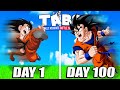 I Survived 100 Days as GOKU In HARDCORE TABS!