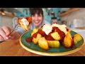 Probé dos formas de hacer Papas Bravas y este fue el resultado!! (patatas bravas)