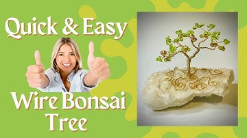 How to make a Beaded Bonsai Tree, Quick and Easy Tutorial