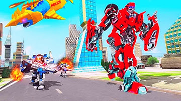 Robot Shark Attack Transform Robot Shark Android Gameplay