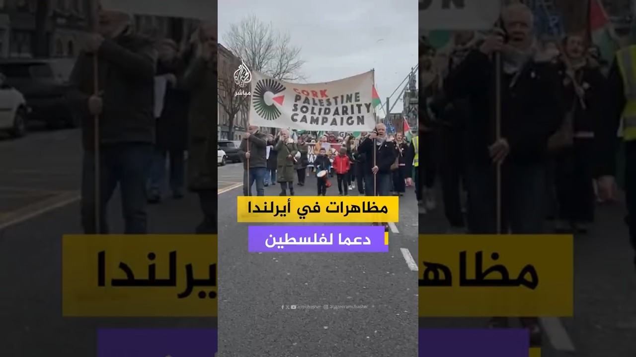 مظاهرات في أيرلندا دعما لفلسطين