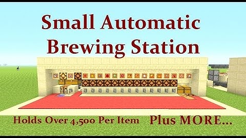 Minecraft Tutorial : Small Automatic Brewing Station 4 Blocks tall