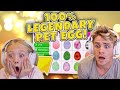 I Hatched 100 Mystery Eggs In Roblox Adopt Me And This Is What We Got!!!