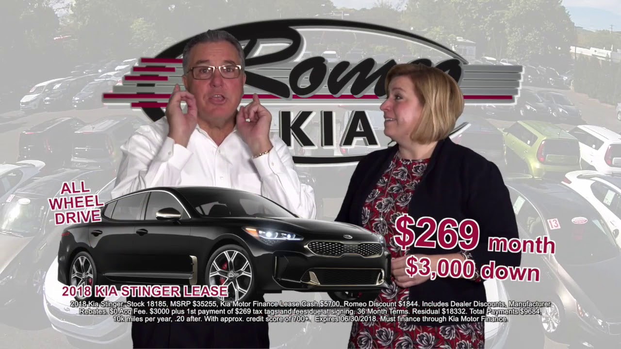 2018 Kia Stinger Lease Special 269/mo June Offers & Deals