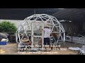 How to install the Glass dome tent ?