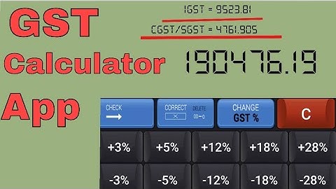 GST percentage calculator easy Telugu | Citizen GST Calculator app explained