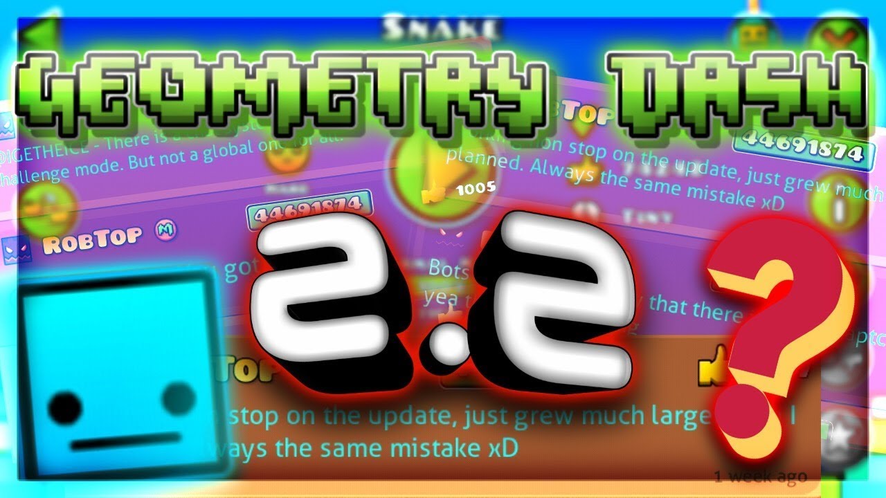Geometry Dash "2.2 Release News" Ep.1 : What to Expect From It?  (Analysis)