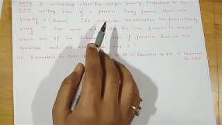 GATE 2013 | Dynamic Priority | Convergence of Scheduling Algorithm