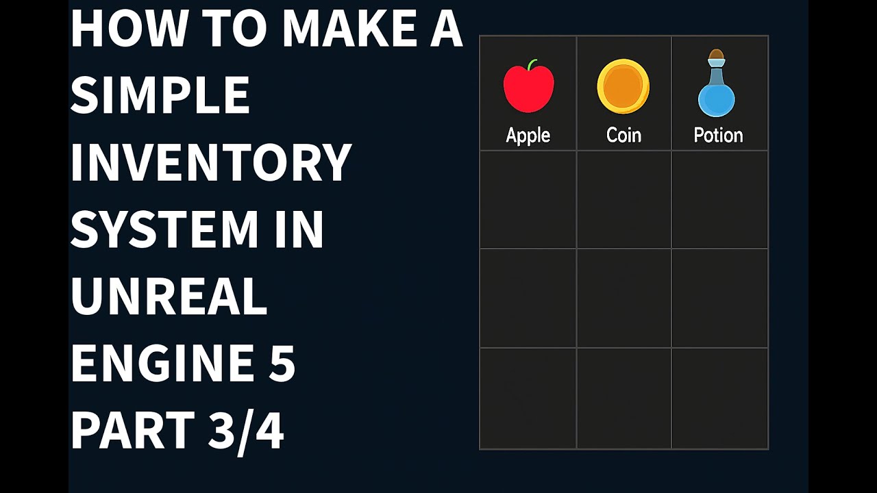 How to Make a Simple Inventory System in Unreal Engine 5 — Part 3 4 ...