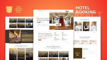 Responsive Hotel Booking Website Project in React JS | #reactjs  #reactjsprojects