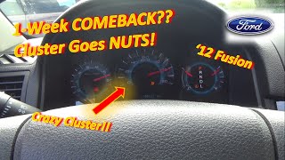 COMEBACK After 1 Week?? (Ford Fusion Cluster goes NUTS!)