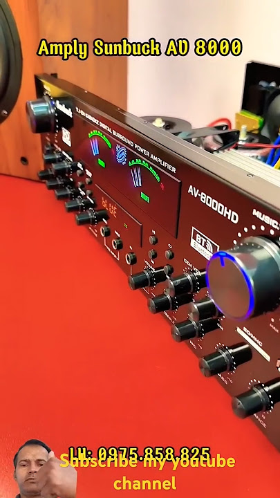 Sunbuck Amplifire receiver Bluetooth digital VU meter #amplifire #soundequipment #shorts #videos