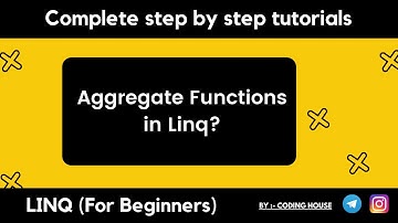 What is linq query aggregate function || How to use aggregate function || Linq tutorials