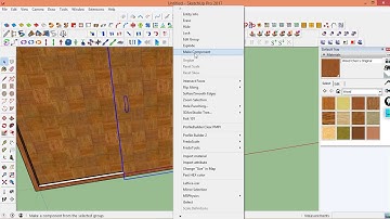how to create sliding open door in sketchup