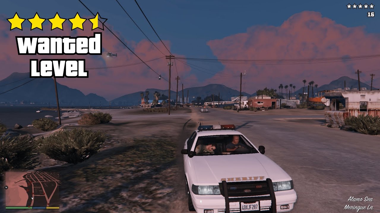 FRANKLIN vs COPS in GTA V | 5-Star Wanted Level