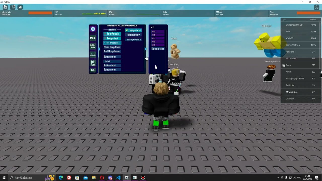 Roblox Free GUI Lua Script UI Library YouTube 