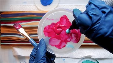 Unicorn Spit Technique -Part 1  :) ,  Unicorn Spit on Wood Ideas, Following the Wood Grain