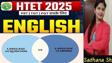 Language Learning vs Acquisition | CTET/HTET/English Pedagogy  teaching exam