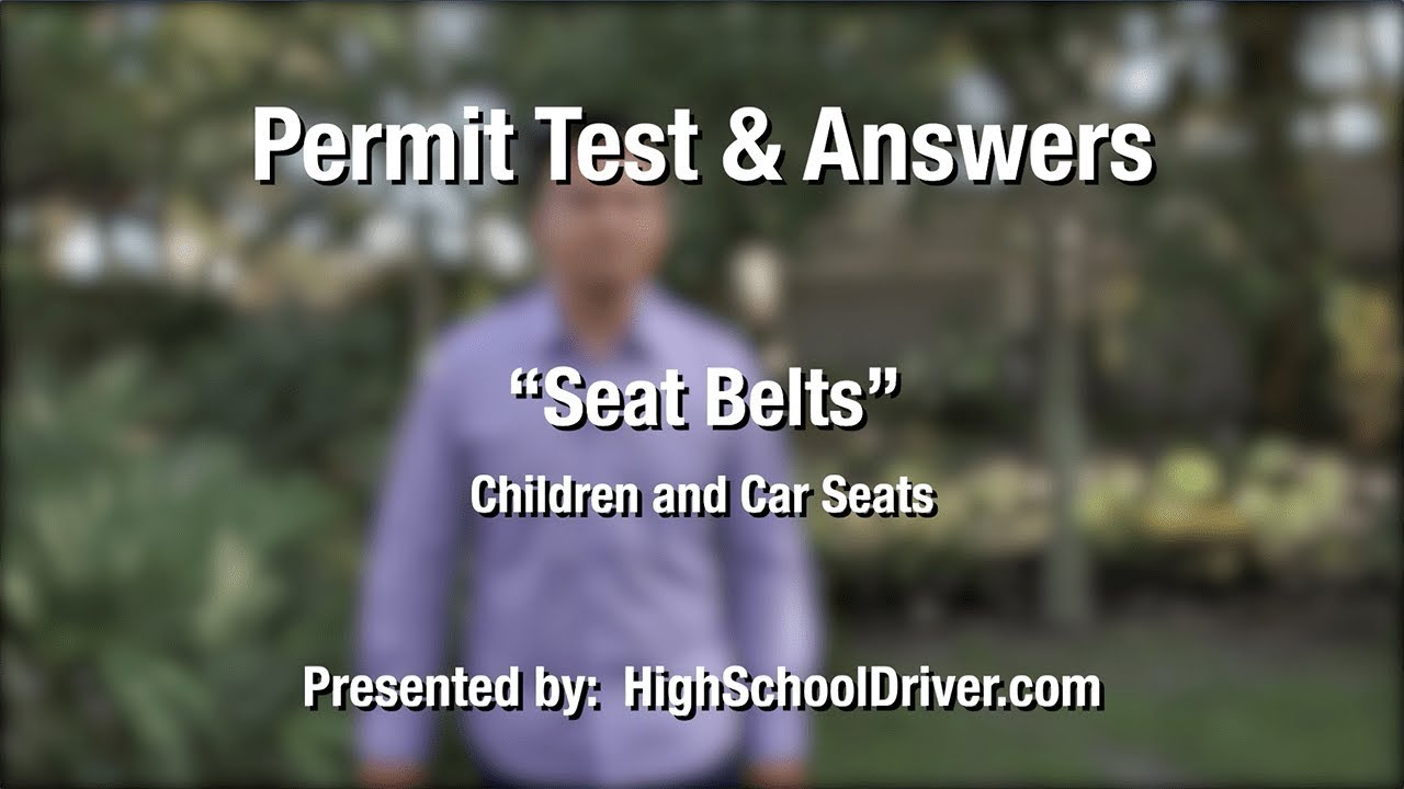 Seat Belt Laws for Children Florida Permit Test YouTube