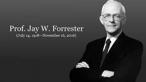 Merci, Professeur Forrester - A Tribute to the Father of System Dynamics