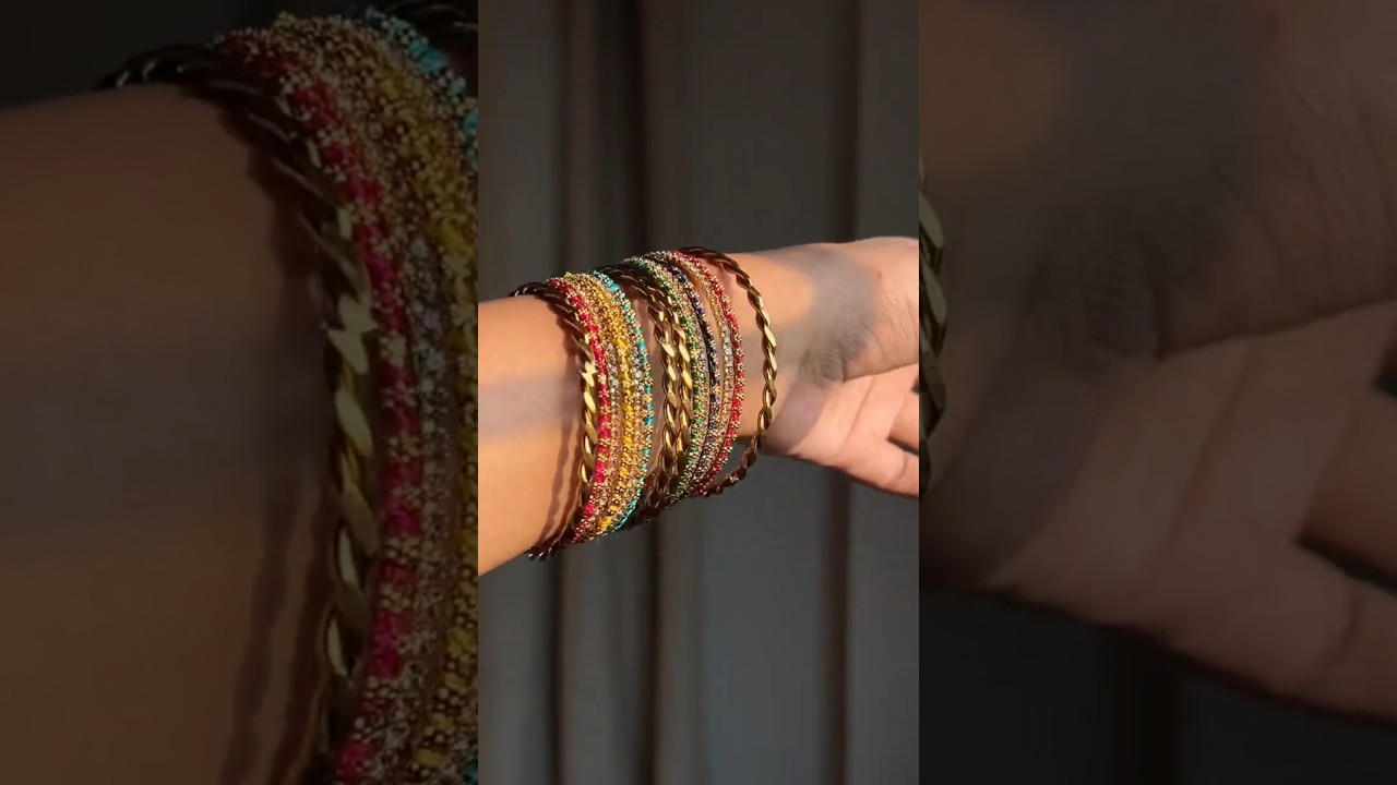 Meesho ethnic bangles haul,comment fot links or check community post !