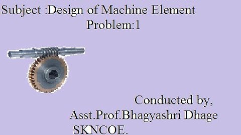 Numerical 2 on worm   and worm gear