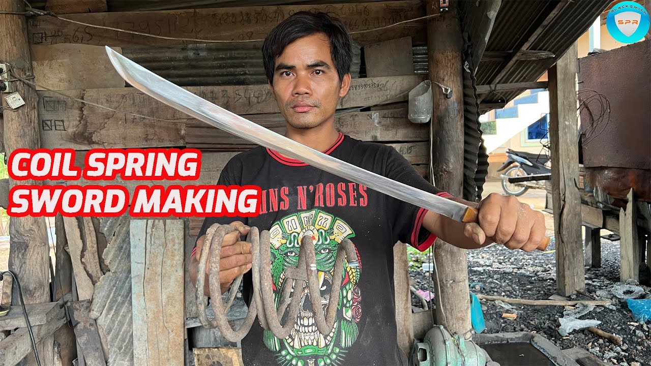 HOW TO MAKE SWORD FROM COIL SPRING.