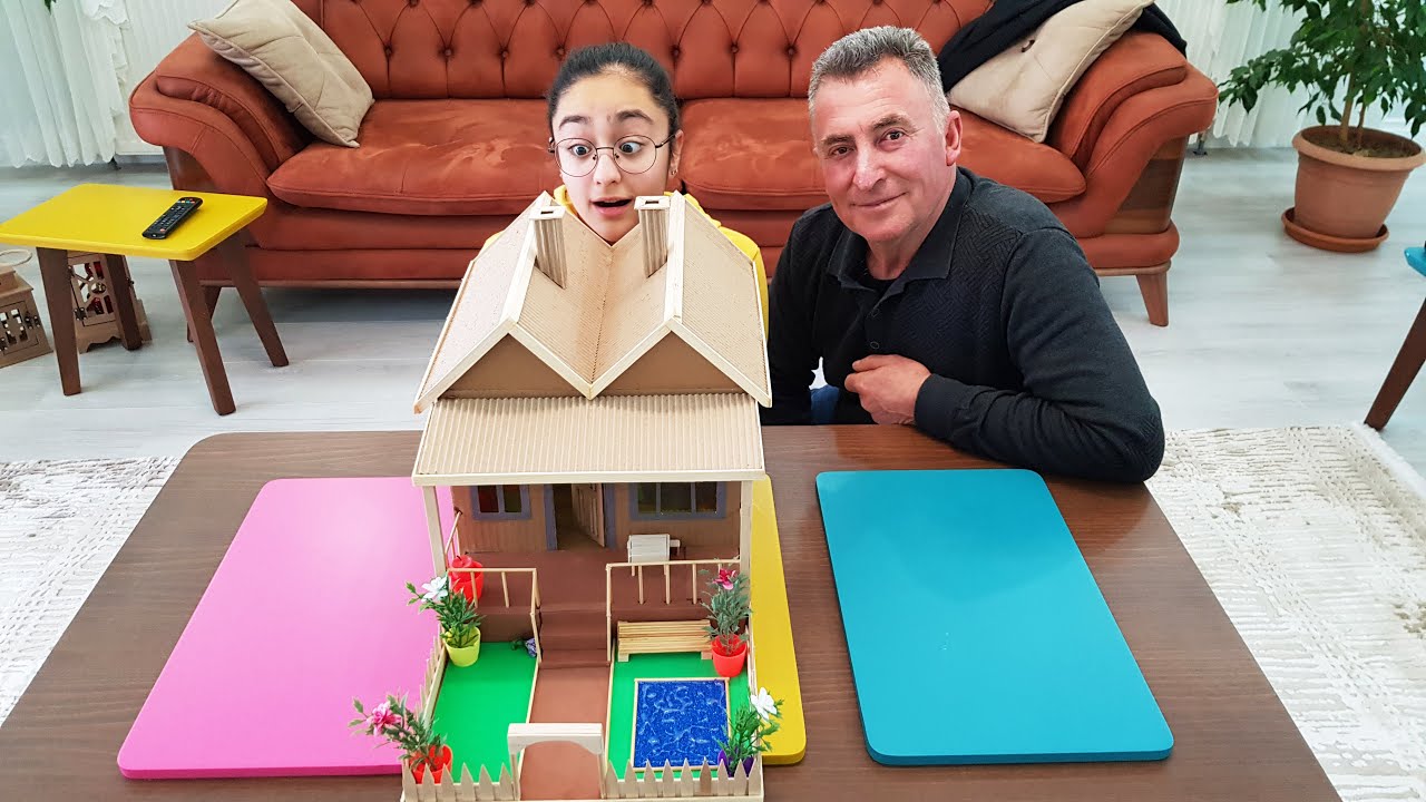 KARTONDAN MAKET EV SÜHEYLANIN YENİ EVİ YouTube