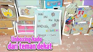 unboxing kado dari teman dekat aku 🎁🌈
