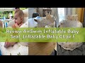 Review AirSwim Inflatable Baby Seat, Inflatable Baby Chair for Babies 3 Months and Up Summer Baby In